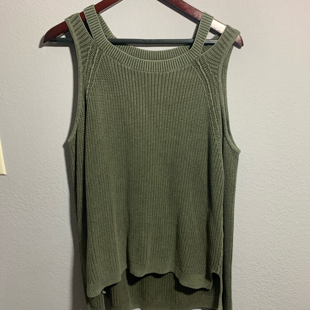 Hollister open shoulder sweater